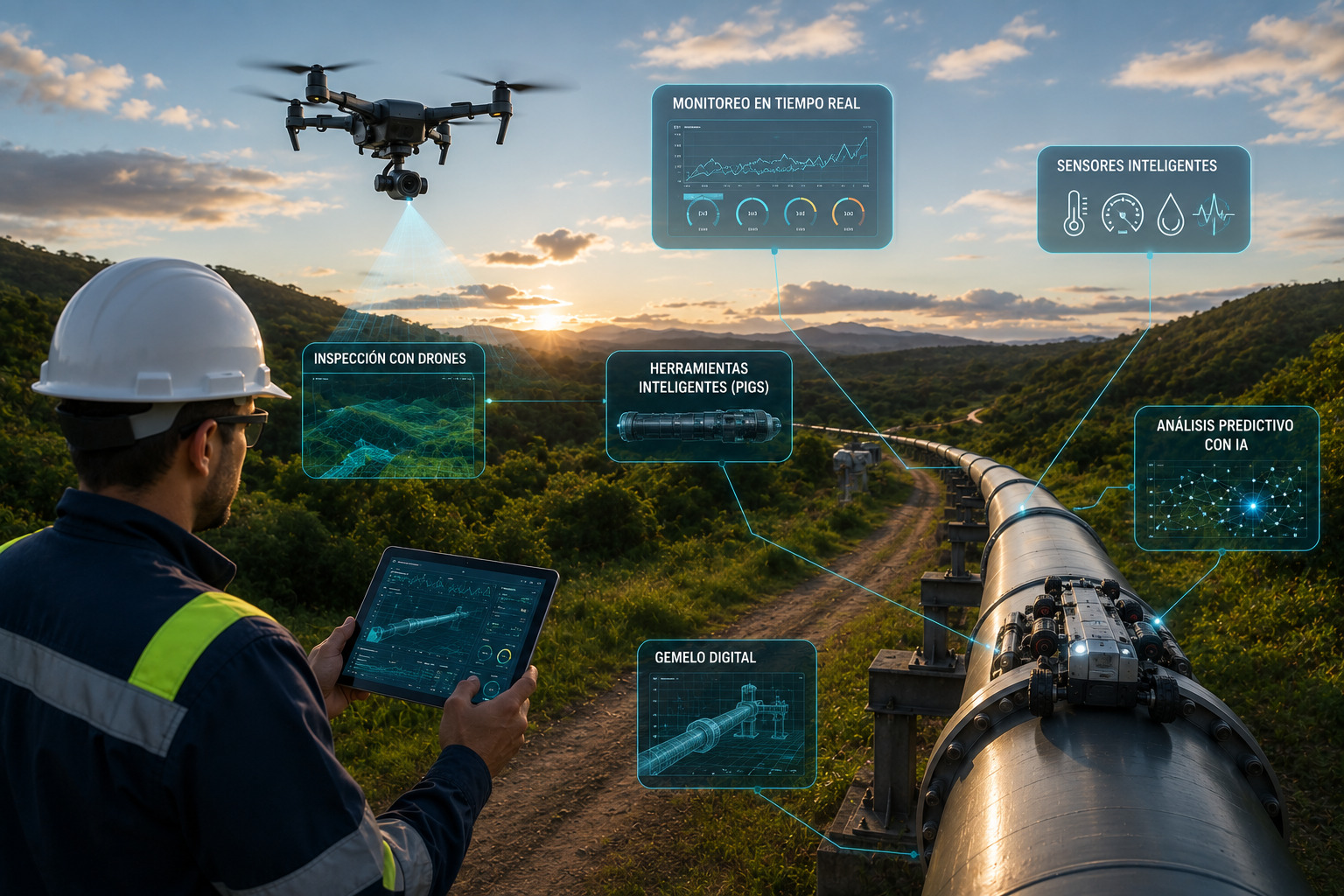 Inspección inteligente de oleoductos: tecnologías que están transformando la industria